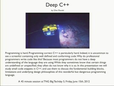 Techcast-Video Deep C++