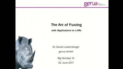 Video: Die Kunst des Fuzzing - mit Anwendungen auf L4Re