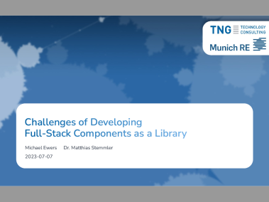 Slides: Challenges of Developing Full-Stack Components as a Library
