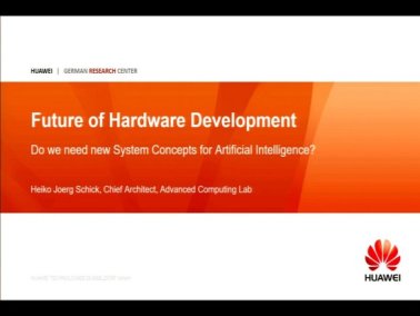 Video: Die Zukunft der Hardware-Entwicklung - Brauchen wir neue Systemkonzepte für Künstliche Intelligenz?