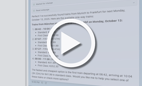 YouTube | Outsource tasks to an AI agent in your browser