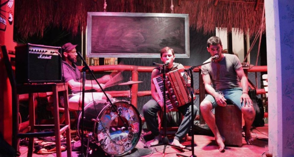 Talented musicians at the jam session in Holbox
