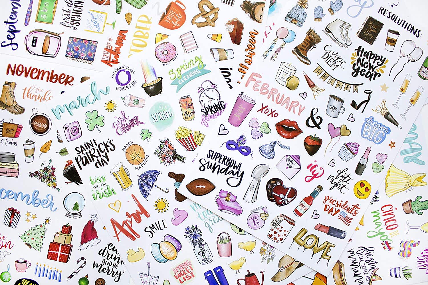 Up Your Game with These 25 Beautiful Bullet Journal Stickers Sets