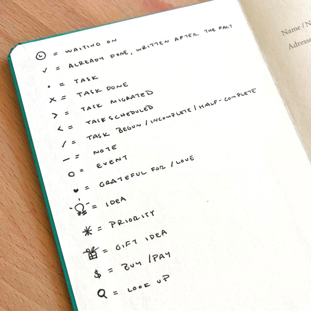 What Are the Bullets in a Bullet Journal?