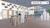 Room with personal workspaces and group workspaces overlayed with SketchUp collaboration features.