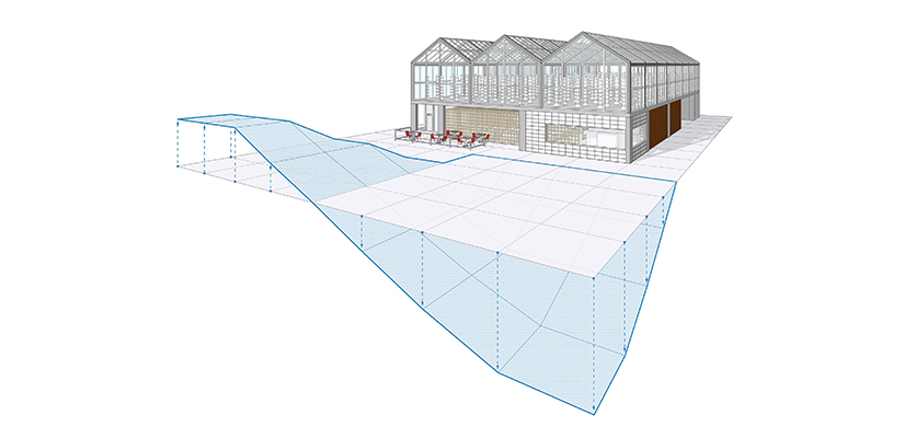 Interface em nuvem do Trimble Connect exibindo modelos 3D do SketchUp compartilhados e arquivos de projeto para colaboração em equipe.