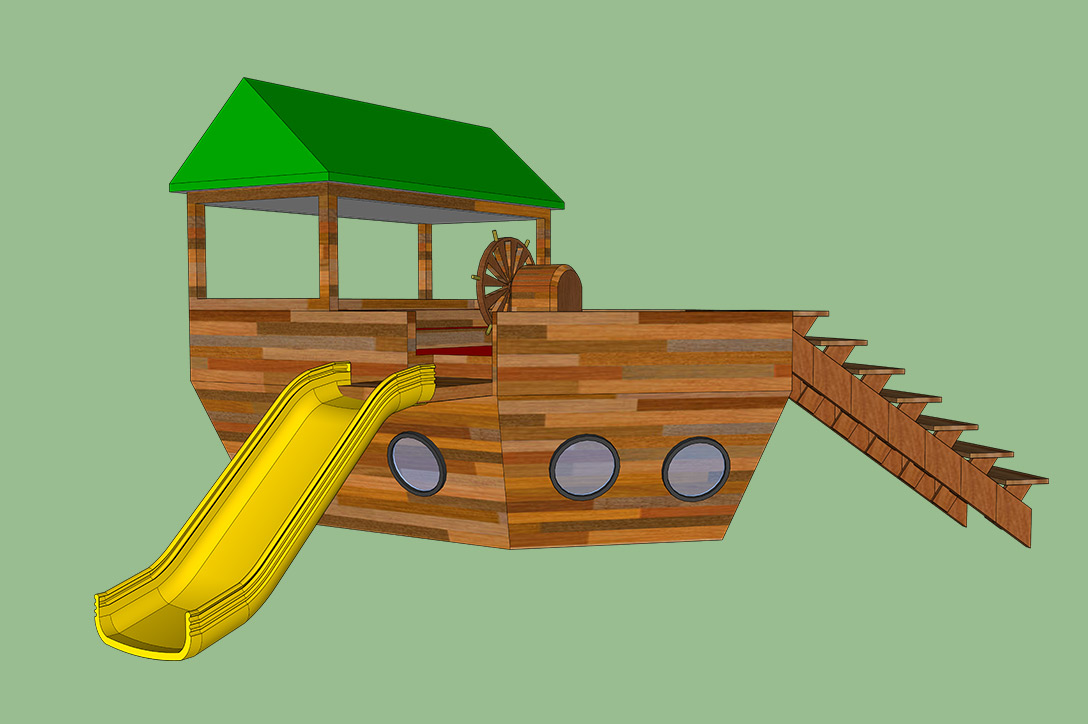 Pirate ship playhouse