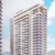 SketchUp 3D model of a tall apartment building detailed with windows and balconies.