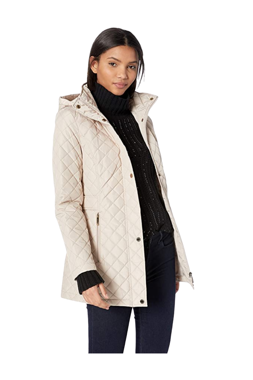 Fashion-Winter looks puffer jacket cream quilted winter jacket