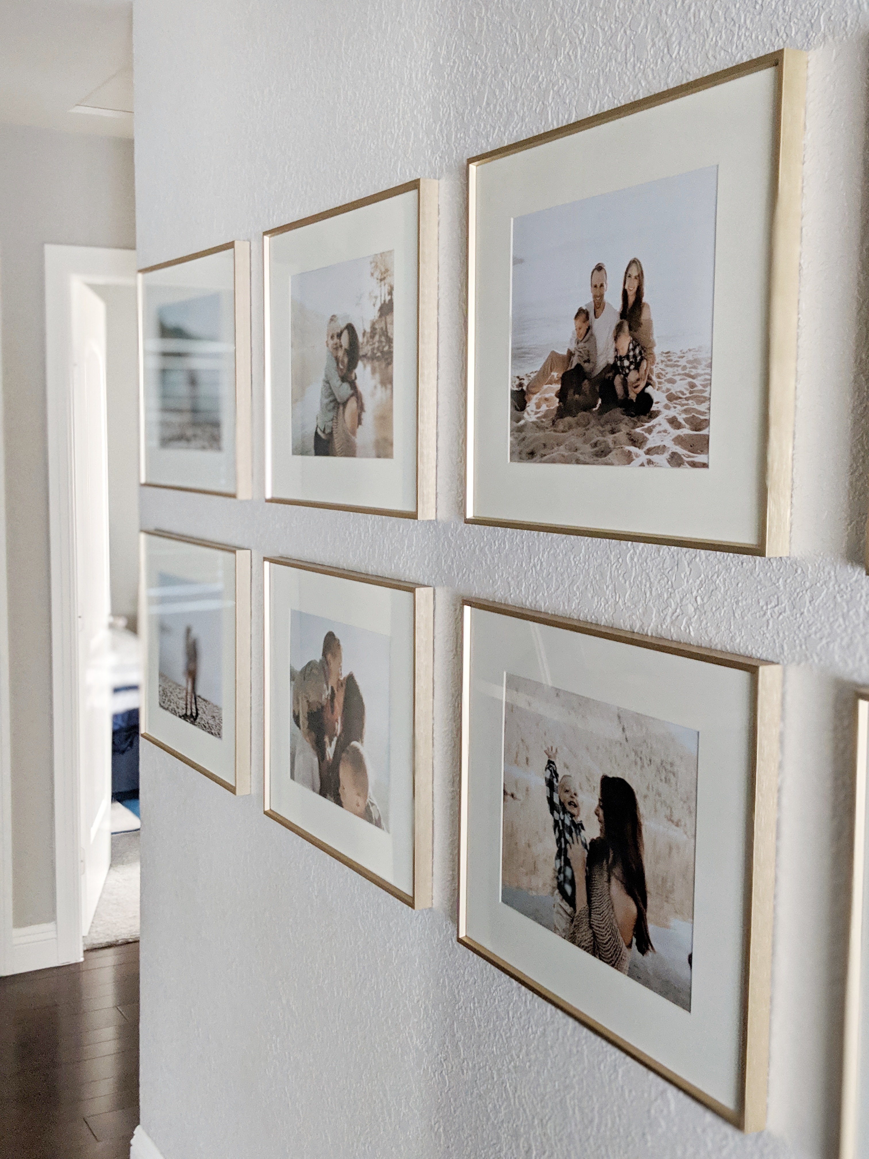 HD-Living Room Hallway Gold Gallery Frames
