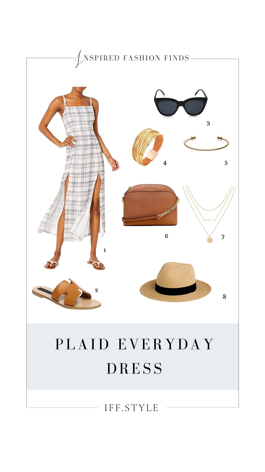 Pinterest Pin-Plaid Everyday Dress fashion collage wine tasting