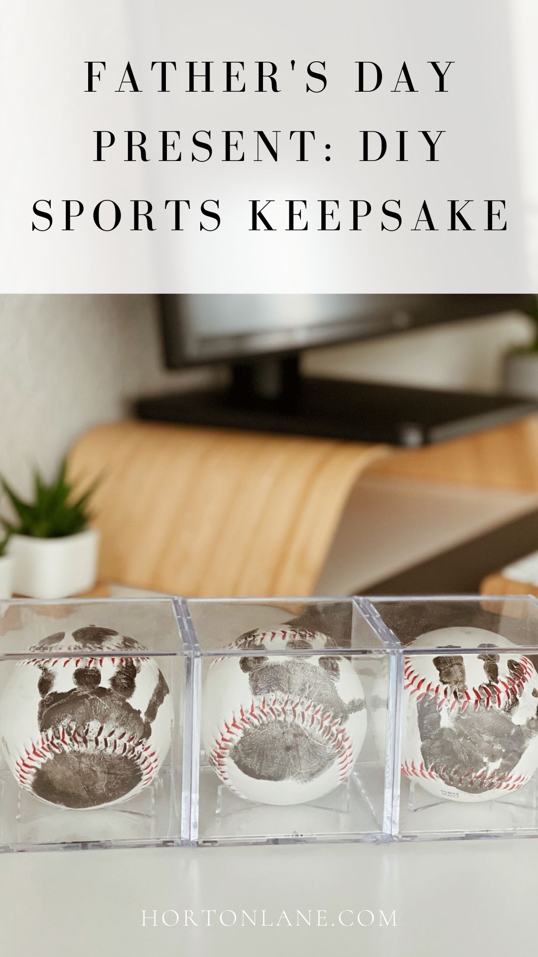 Pinterest Pins-Father's Day DIY Handmade Sports baseball, basketball, football handprint keepsake