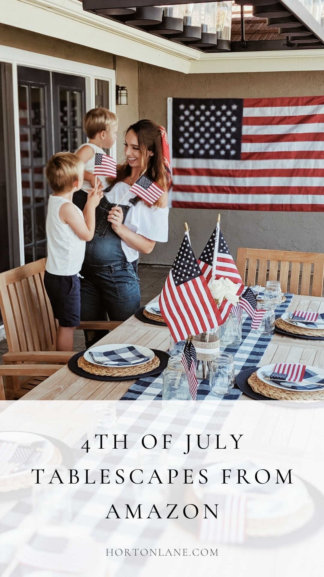 Pinterest Pin-4th of July tablescapes table decor table setting party decor from amazon
