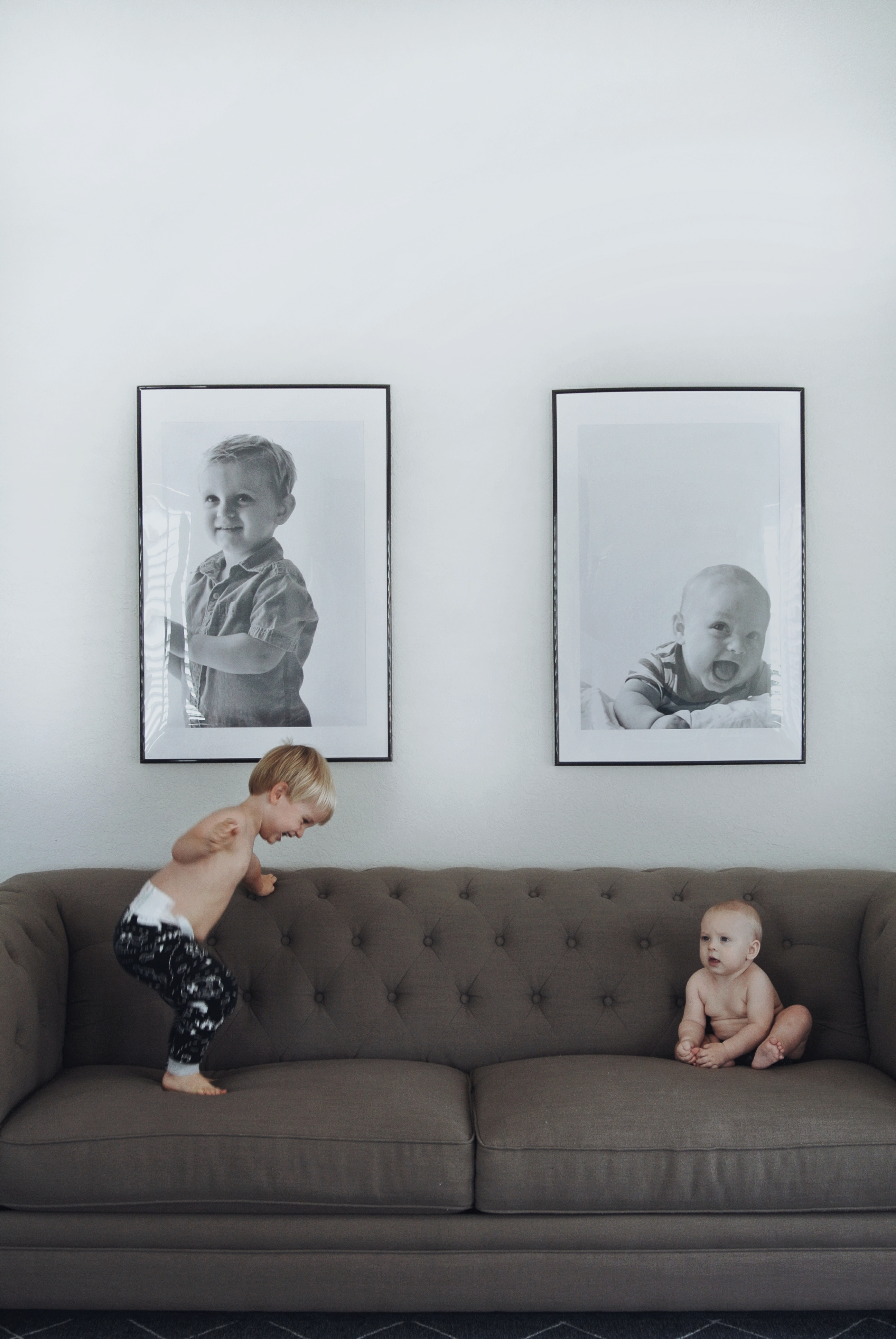 HD-Living Room Large Black Wall Frames Playroom decor oversized photos kids minimal black and white