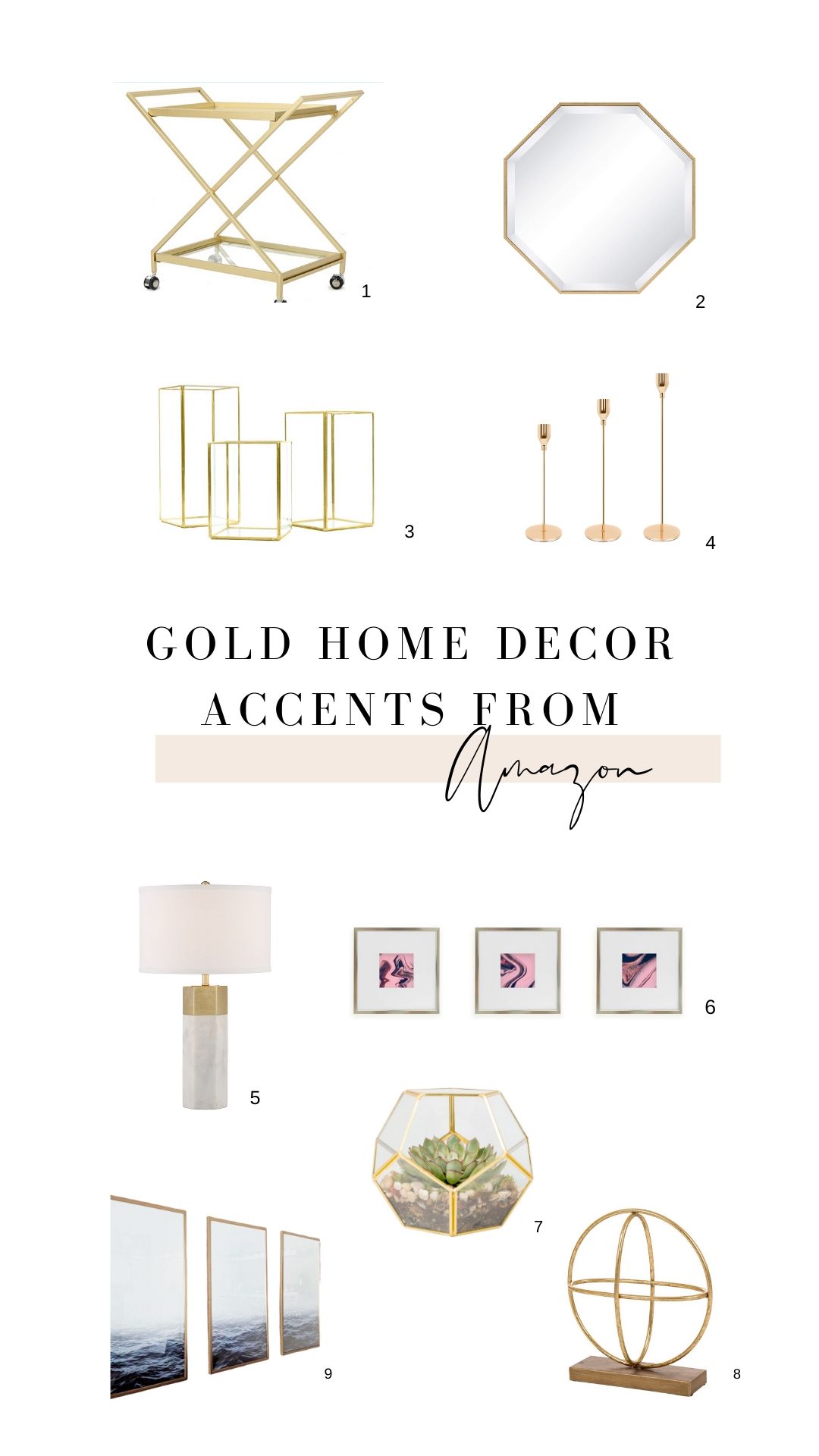 HD Pin-Gold Home Decor Accents