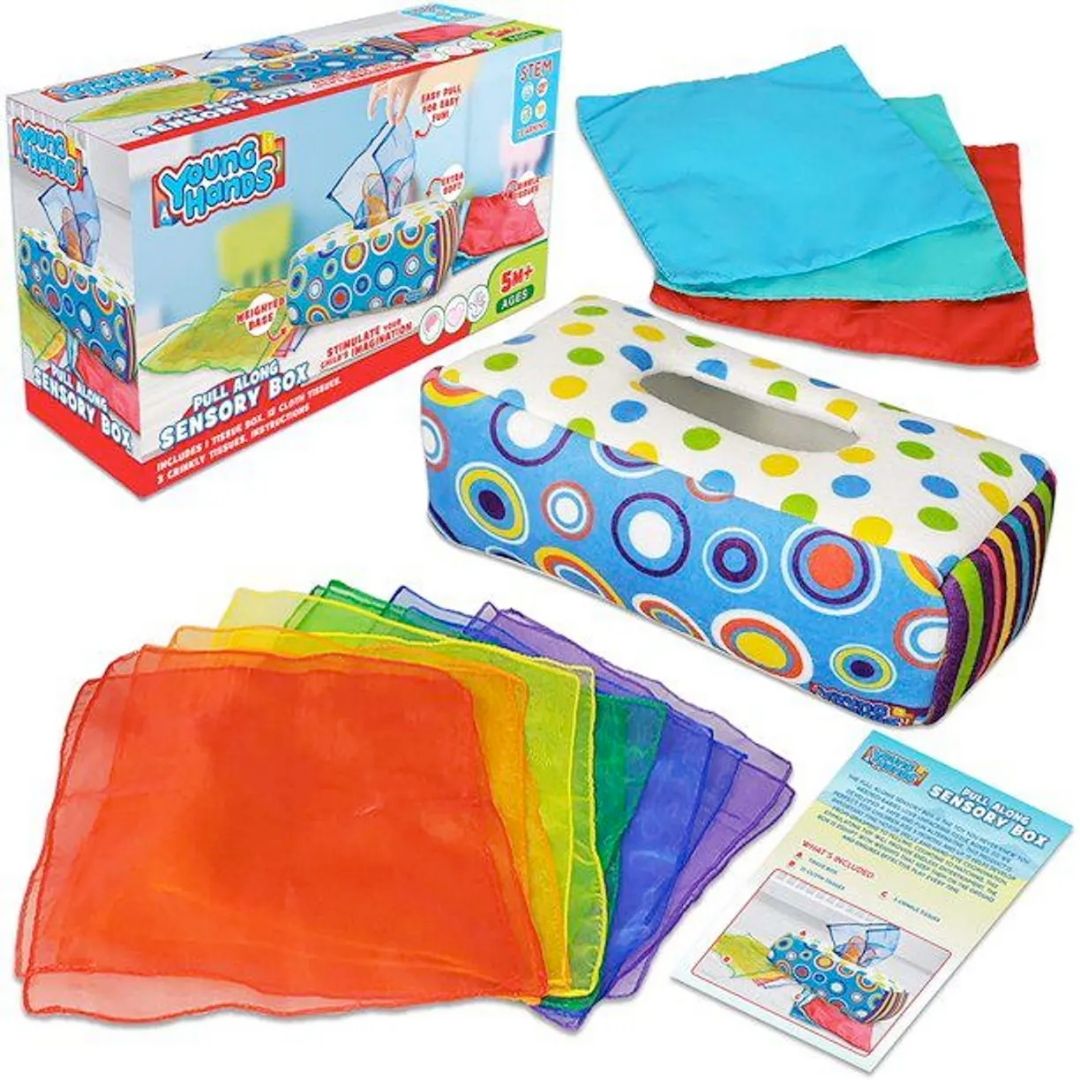 5 educational quiet toys to foster independent play in toddlers sensory tissue box