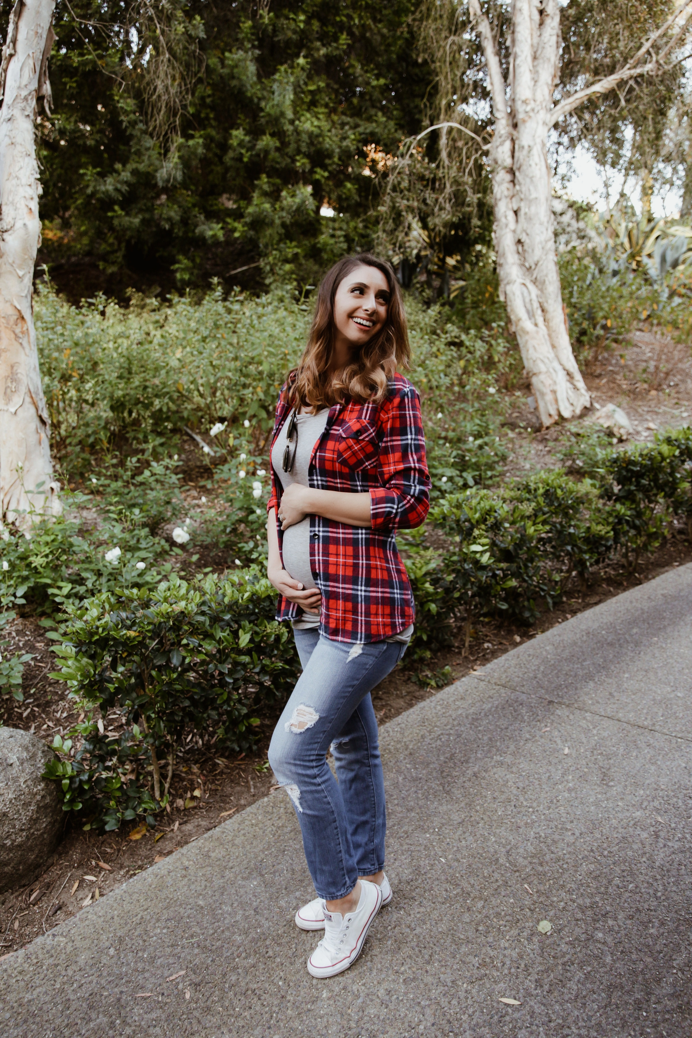 Maternity lumberjack shirt sale