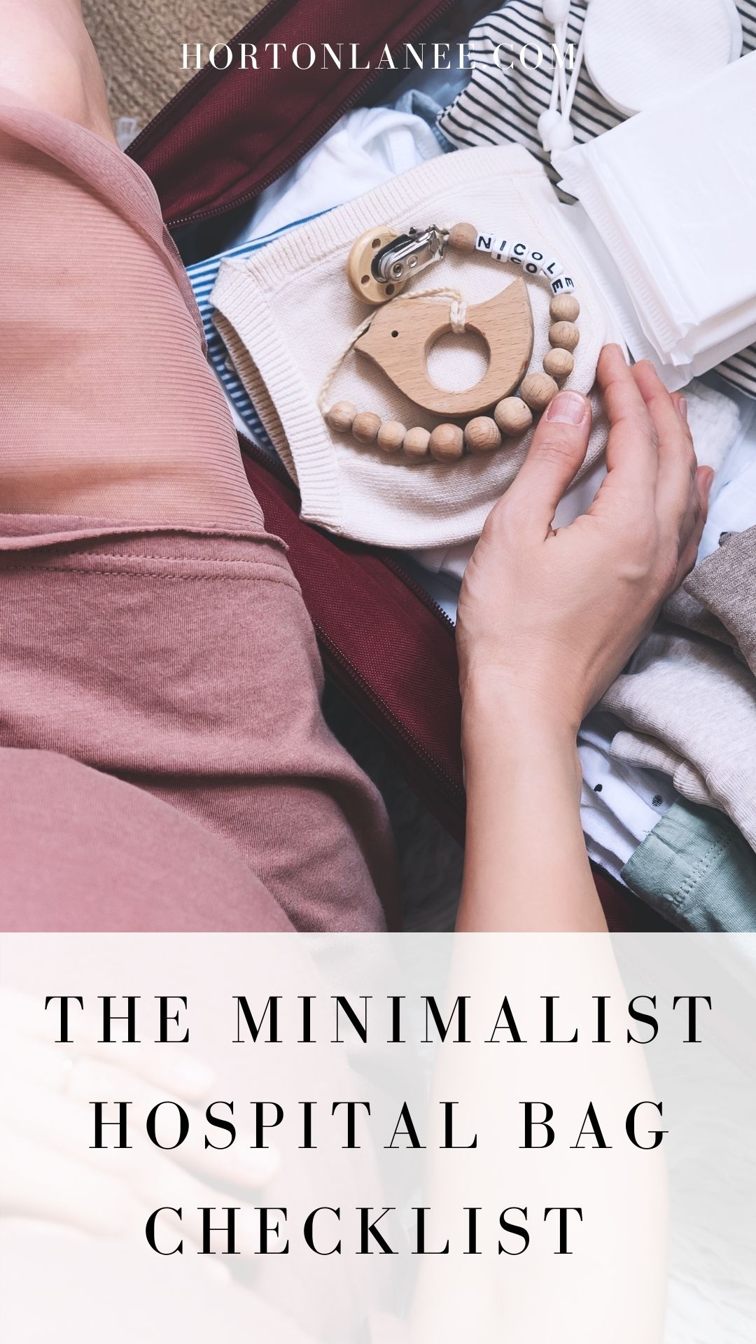 Pinterest Pins Mom Talk-minimalist Hospital Bag checklist 