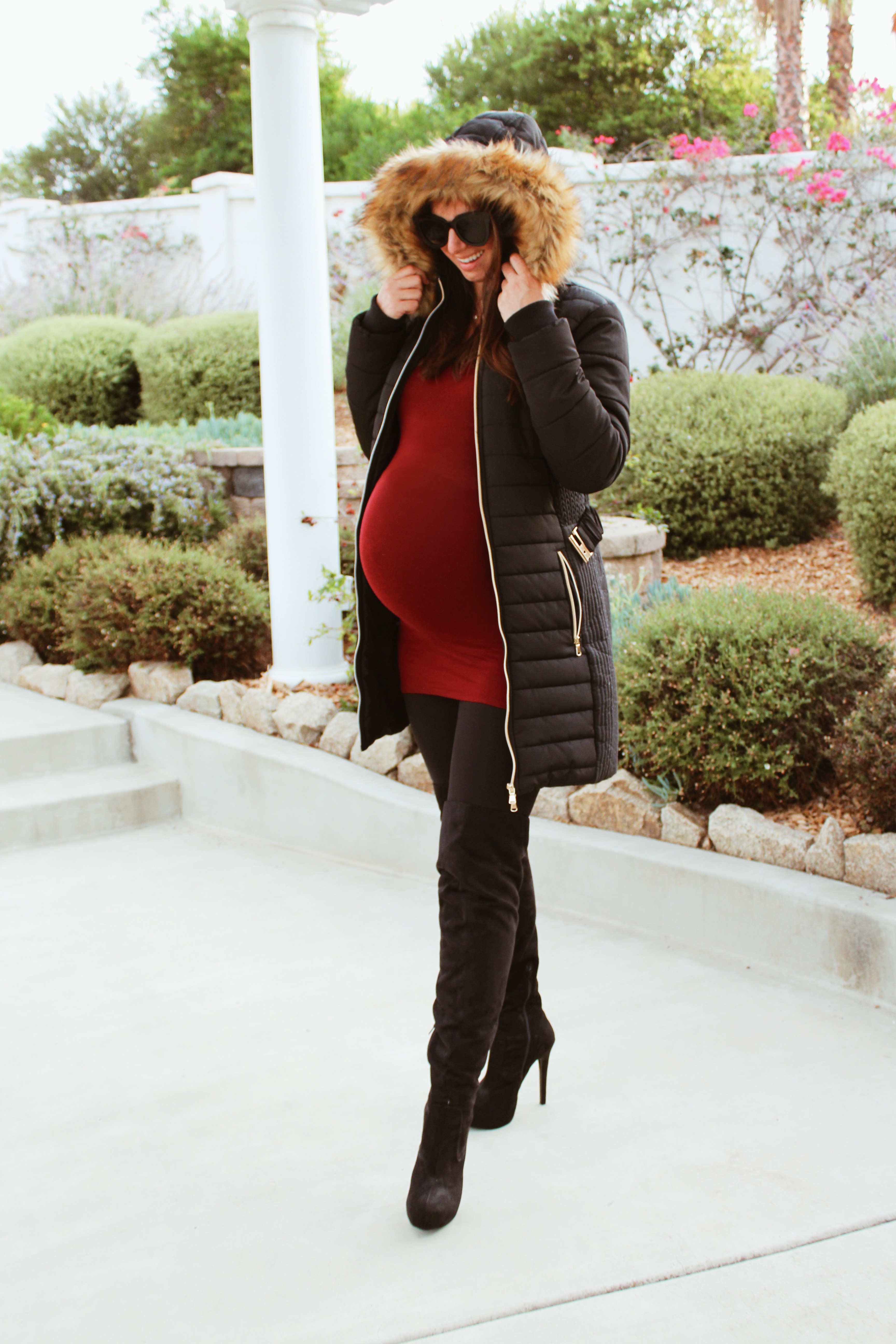 Pregnant-Dresses  Fall maternity outfits, Winter maternity outfits,  Stylish maternity outfits