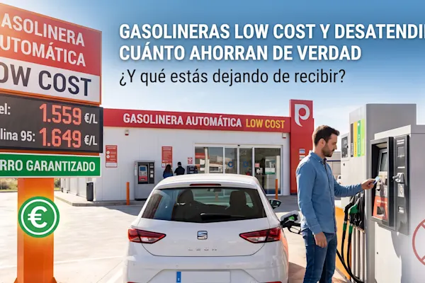 Gasolineras low cost y desatendidas: cuánto ahorran de verdad y qué estás dejando de recibir
