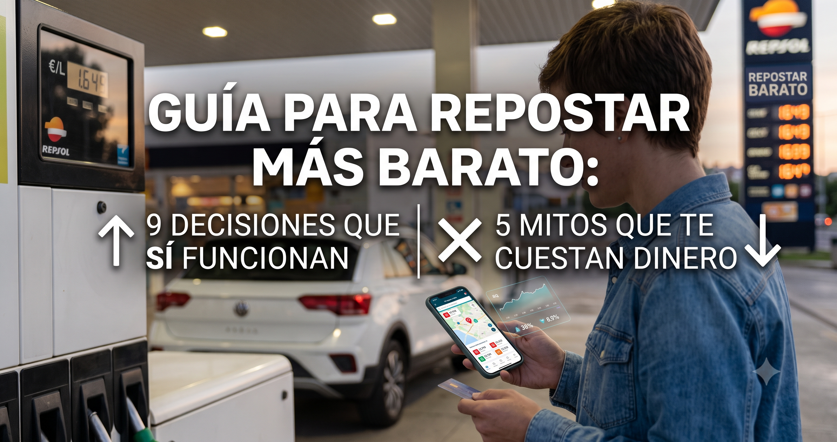 Guía para repostar más barato: 9 decisiones que sí funcionan y 5 mitos que te cuestan dinero