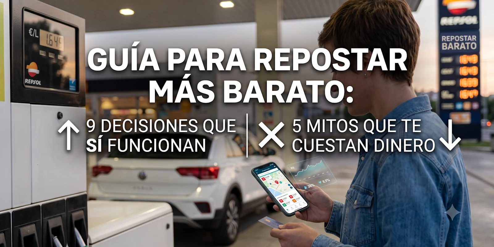 Guía para repostar más barato: 9 decisiones que sí funcionan y 5 mitos que te cuestan dinero