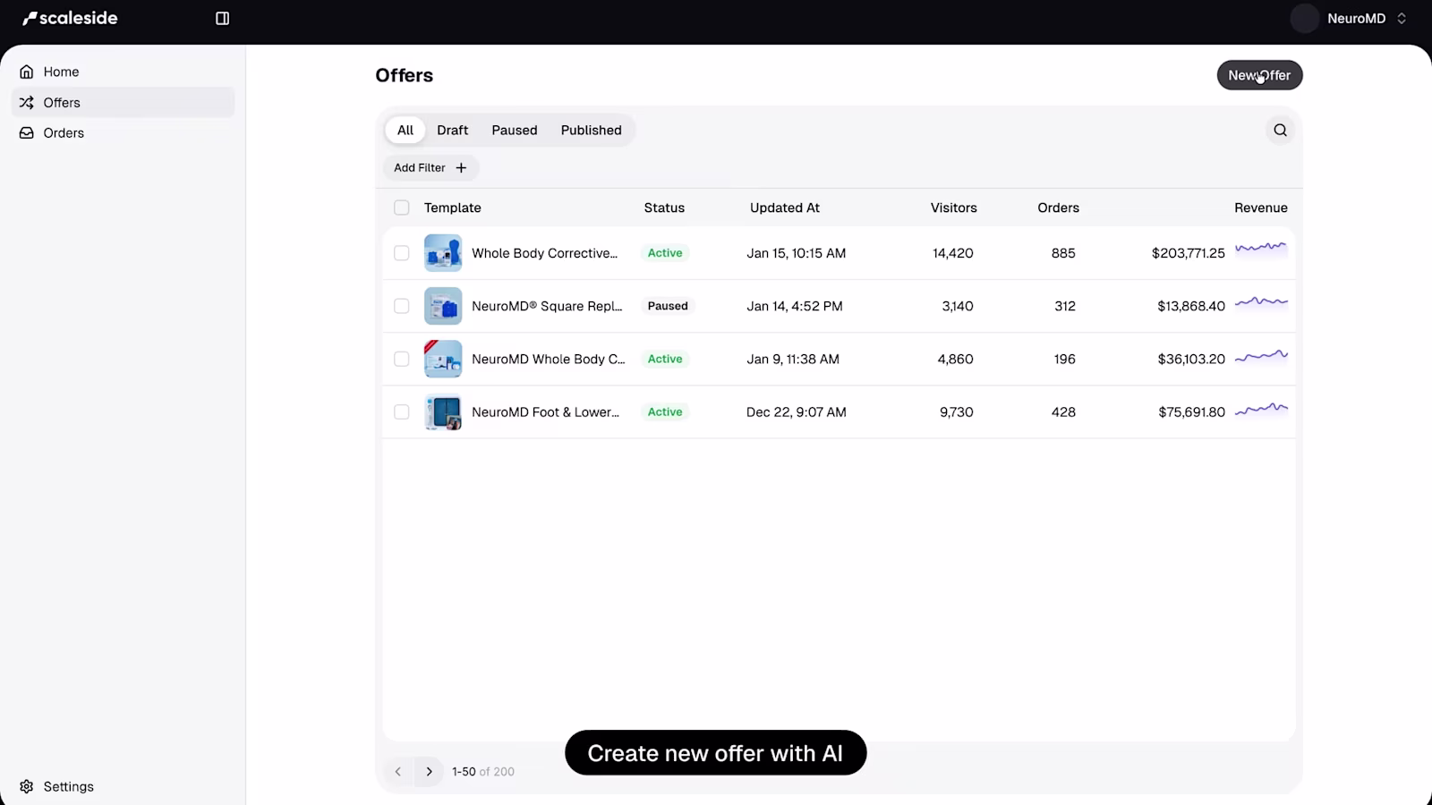 Opening frame of the Scaleside product walkthrough video.