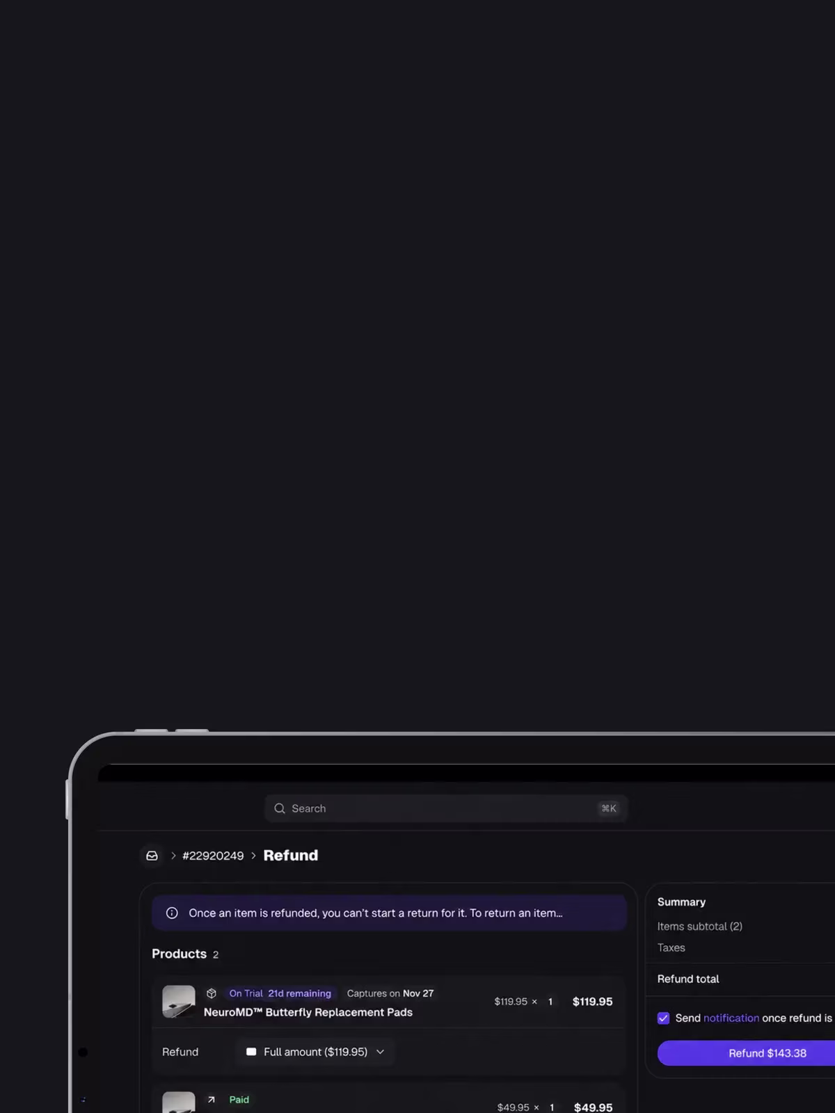 Payments and money movement.