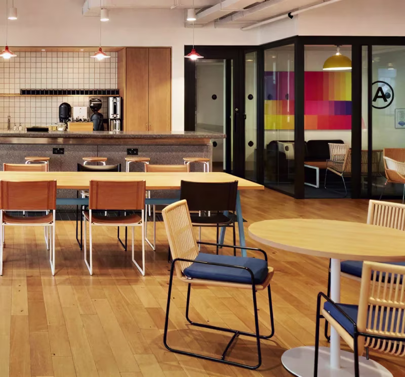 The Jakarta office kitchen and communal table