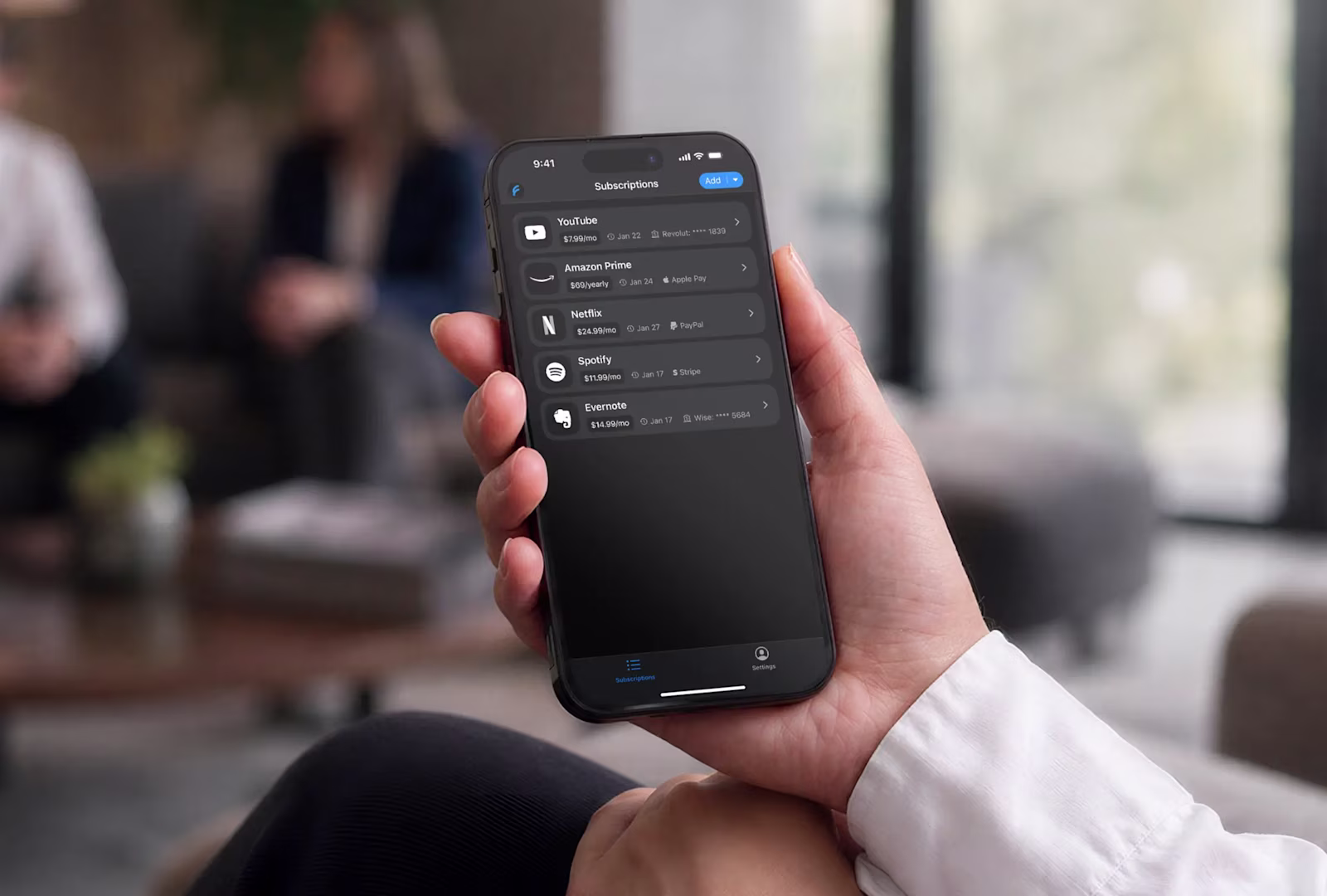 A Reliqio-built subscription app open in someone’s hand