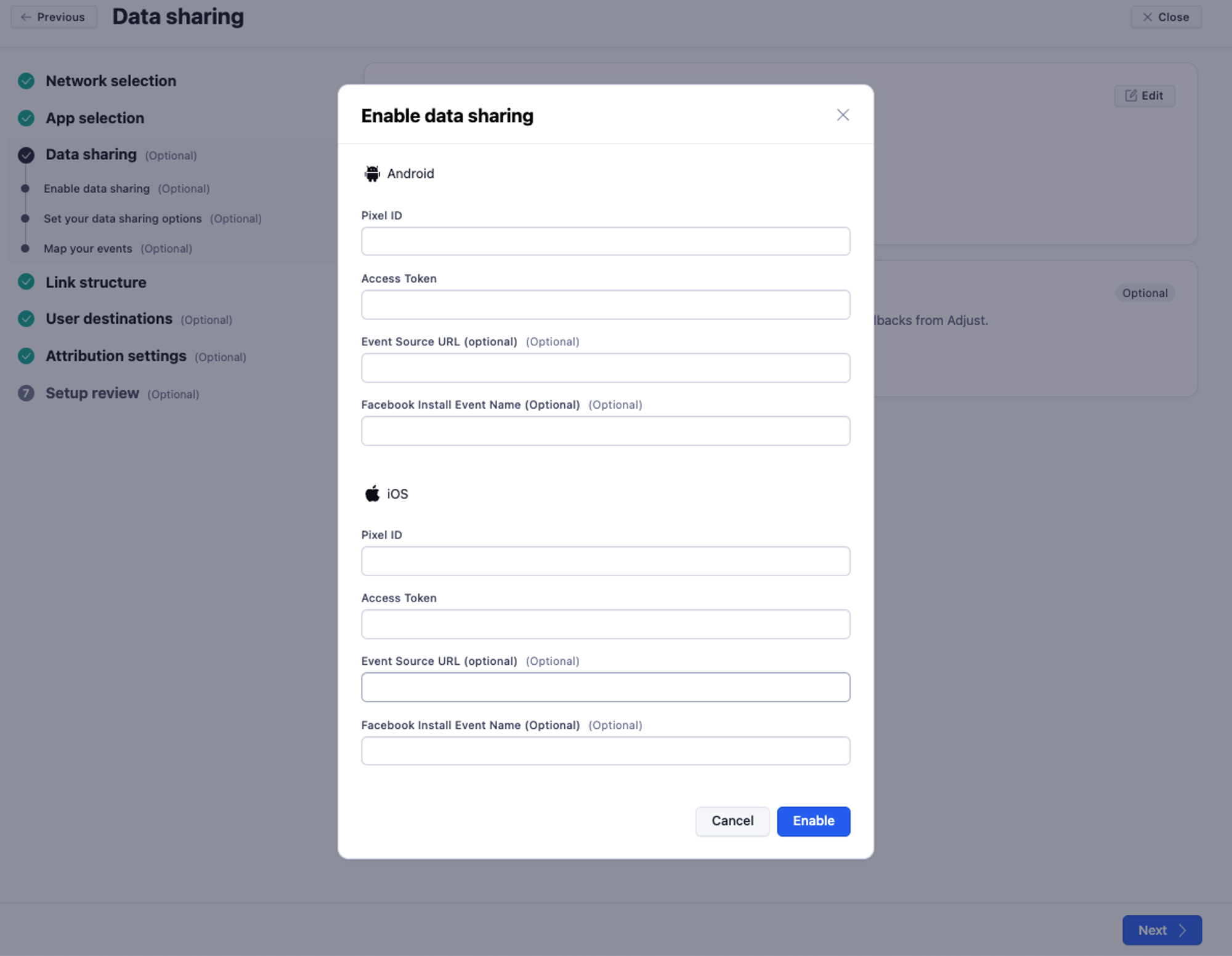 PC 和主机Facebook [Web] 集成| Adjust Help Center