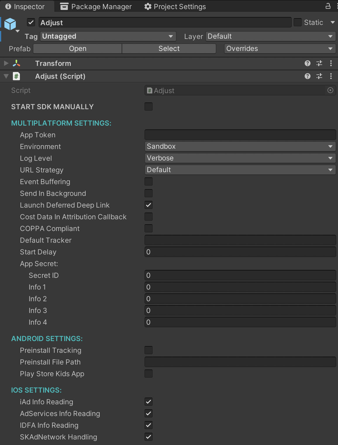 Unity - Manual: iOS build settings