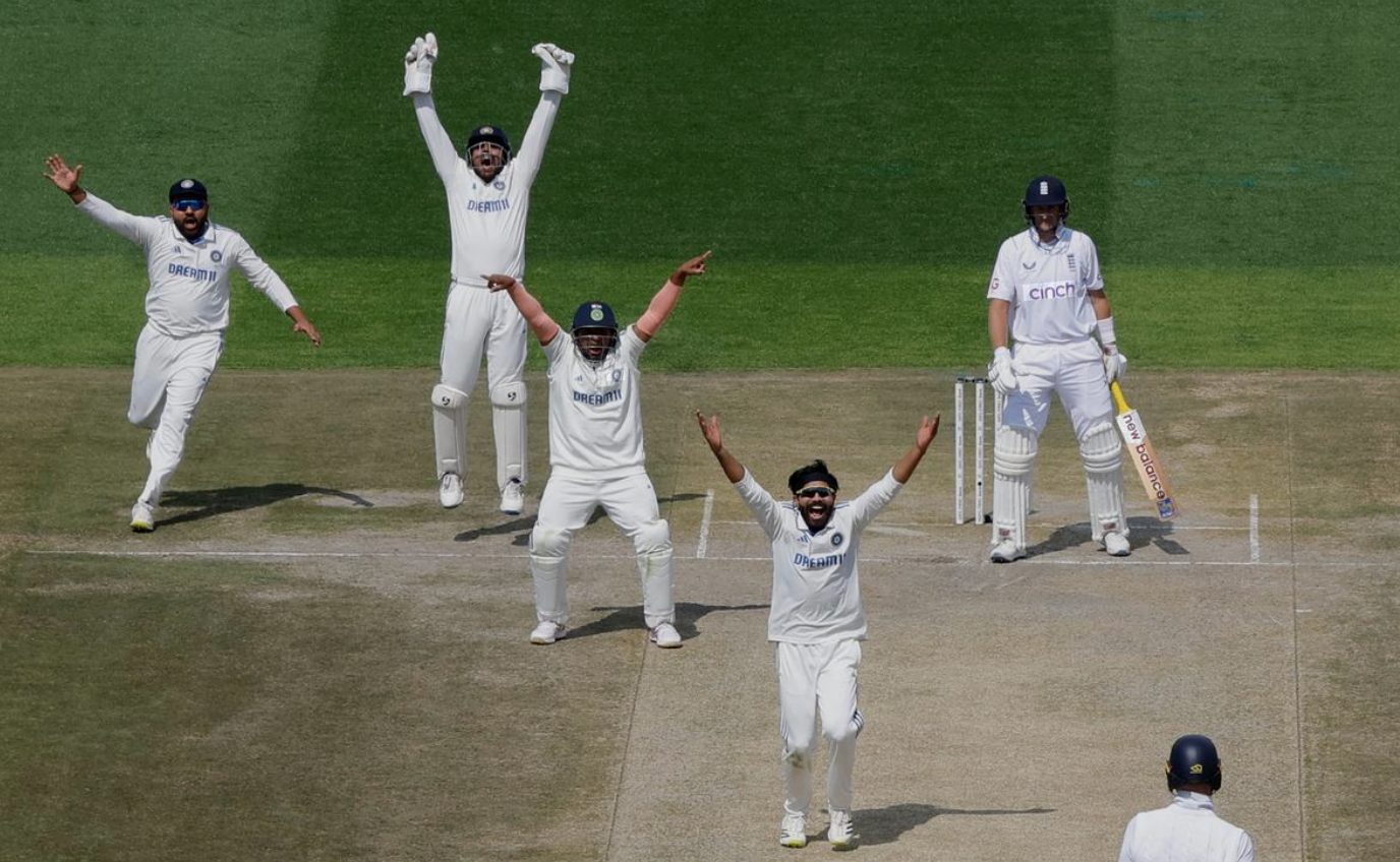 Fielding team asking for an LBW decision from the umpire