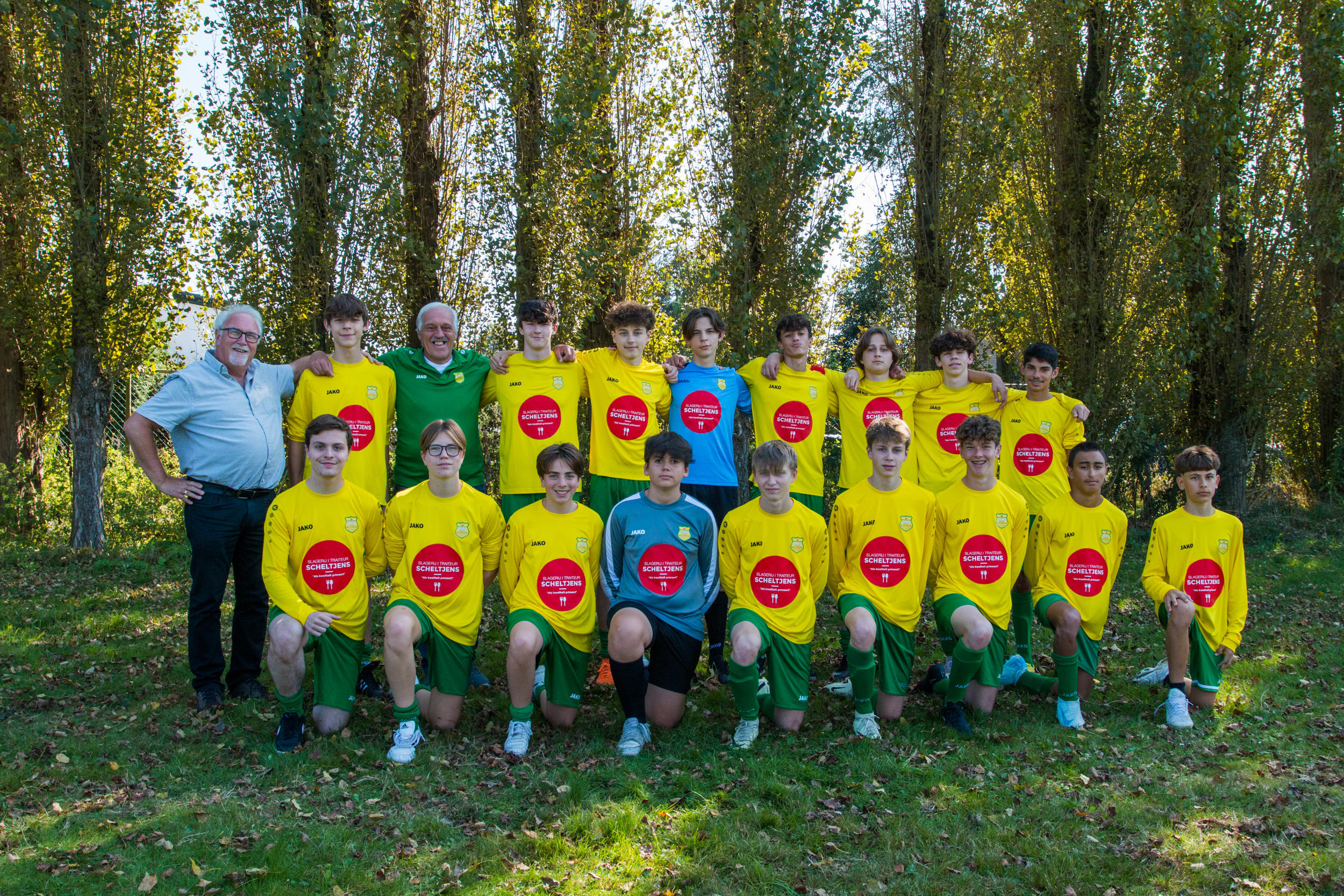 Ploegfoto U17 Groen