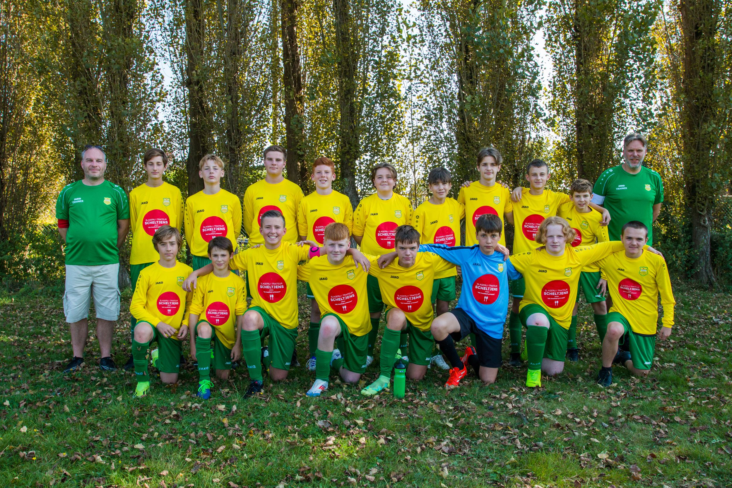 Ploegfoto U15 Groen