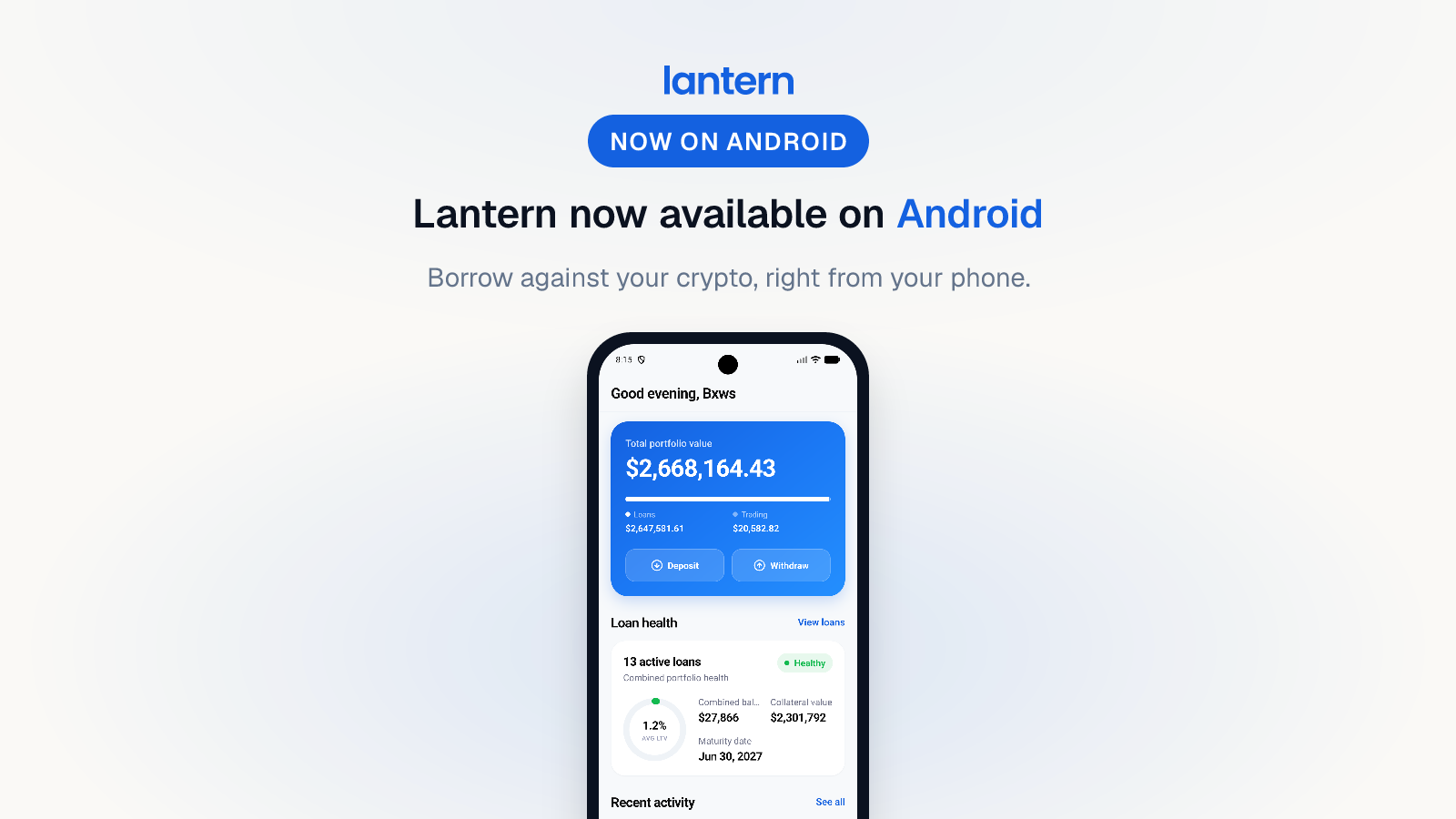 Lantern mobile app X post