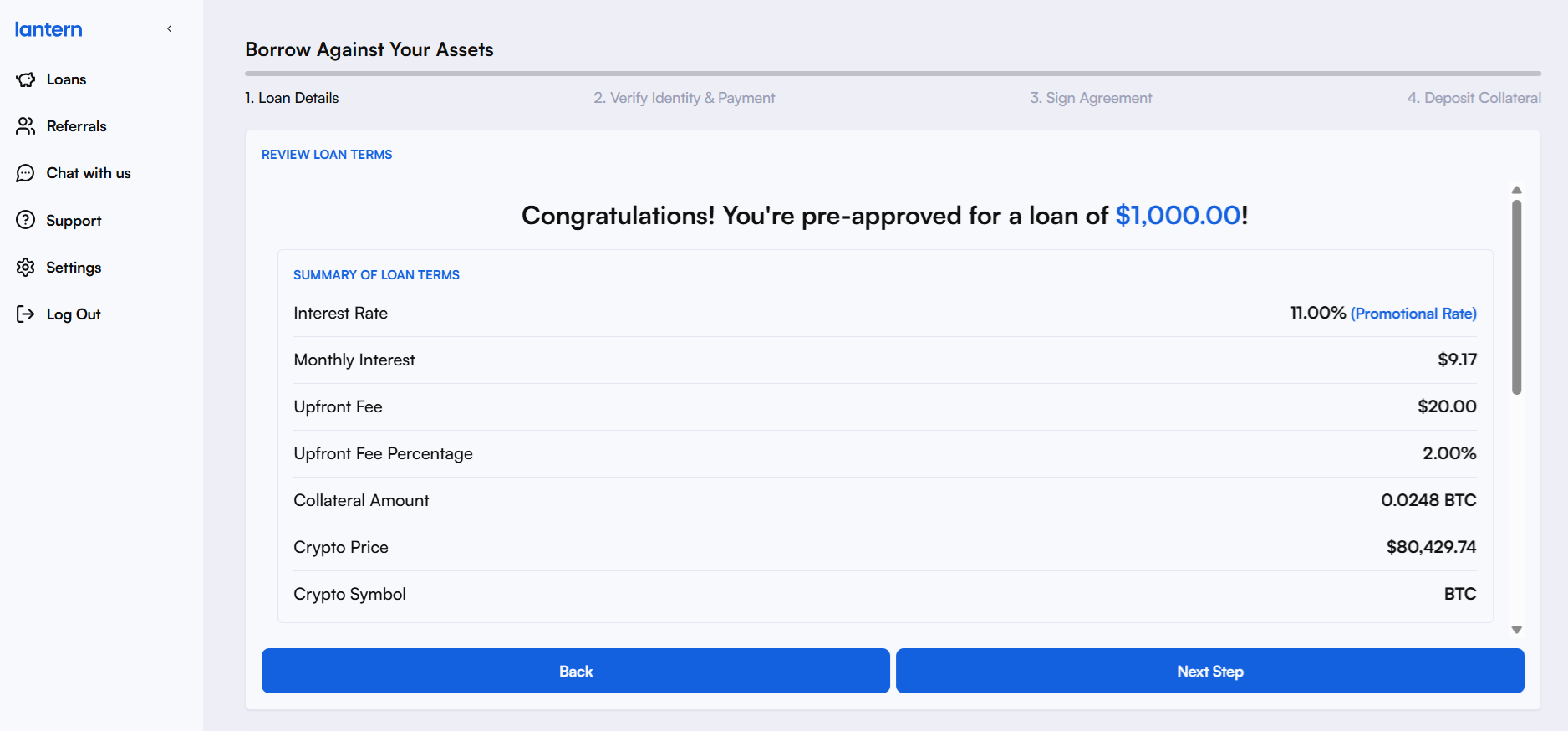 Solana-backed loans USA