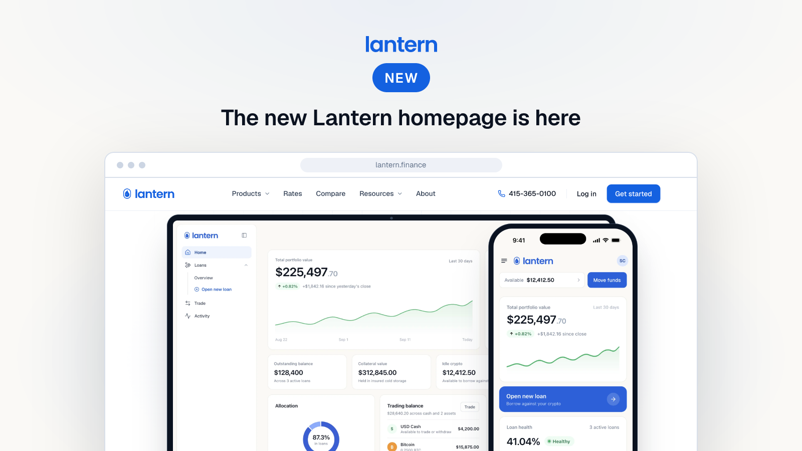 Lantern new homepage X post