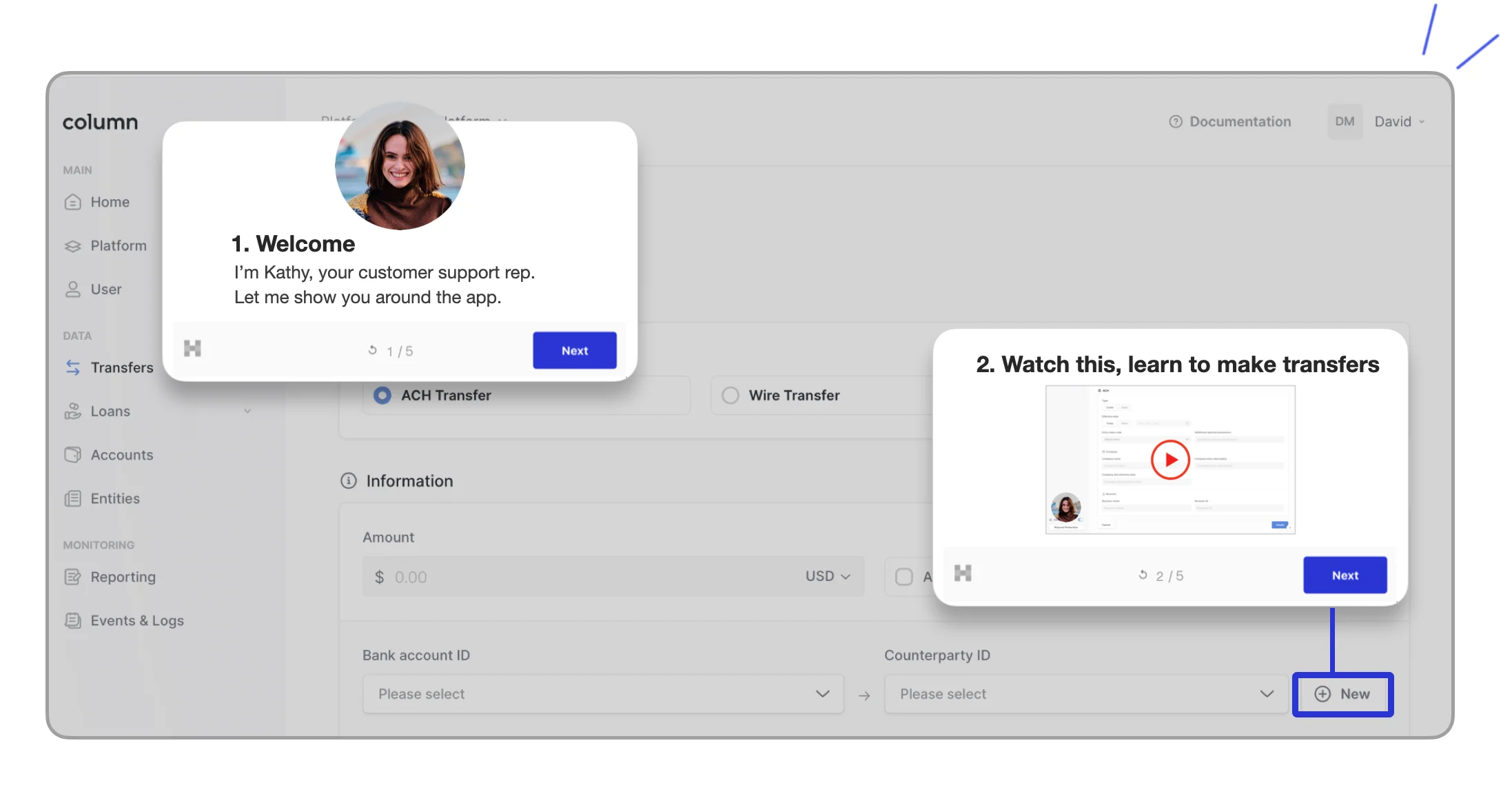 hopscotch product tours for saas businesses screenshot