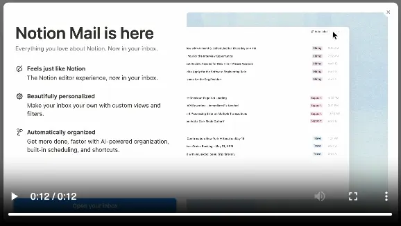 Notion feature announcement