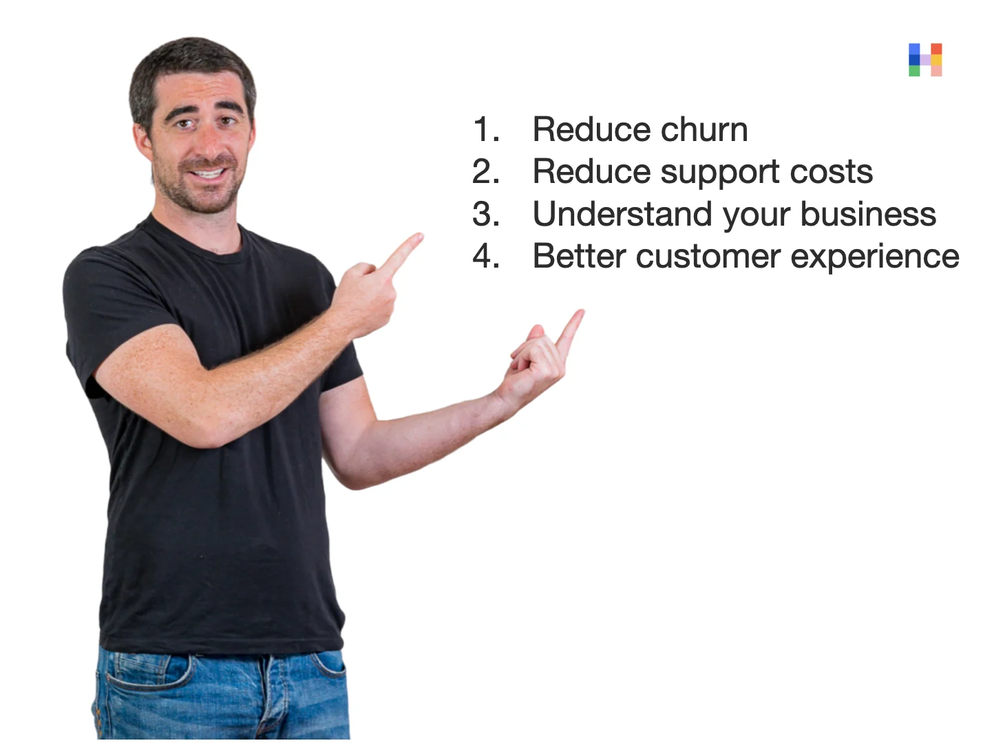 mark pointing at the reasons to automate user onboarding