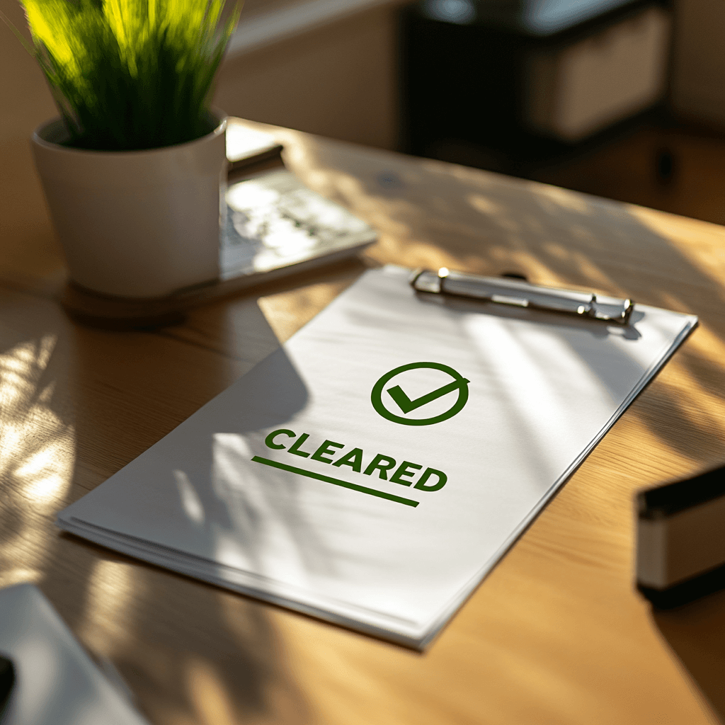 Cleared CRJMC background check