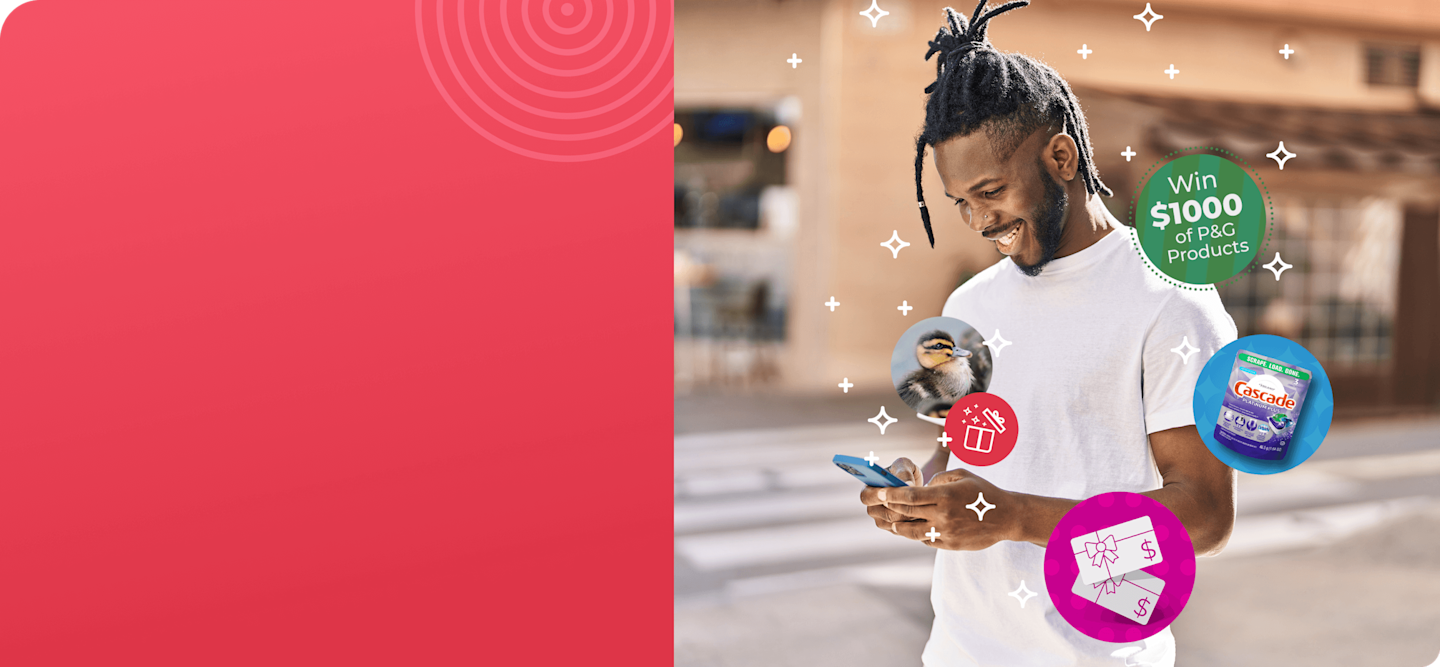 Signup for rewards program at P&G Good Everyday. Doing good   for others is good for you, too