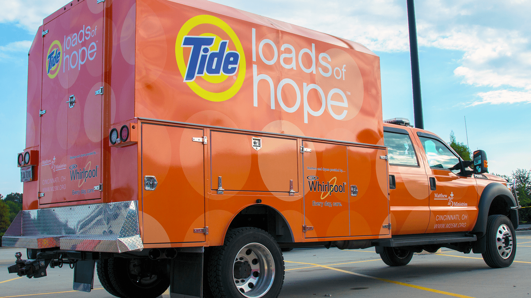 Tide Loads of Hope launches disaster truck to donate clothes to local Tide dry cleaners