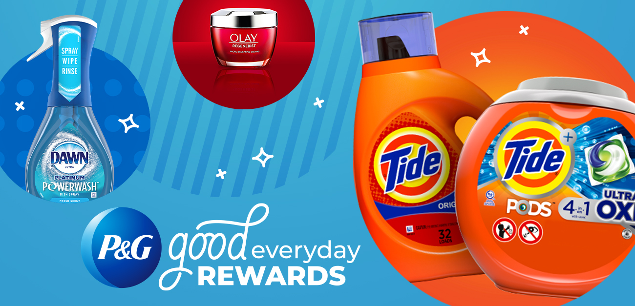 P&GGoodEveryday | Join FREE! Save with Coupons & Earn Rewards Like Gift Cards, Samples + More