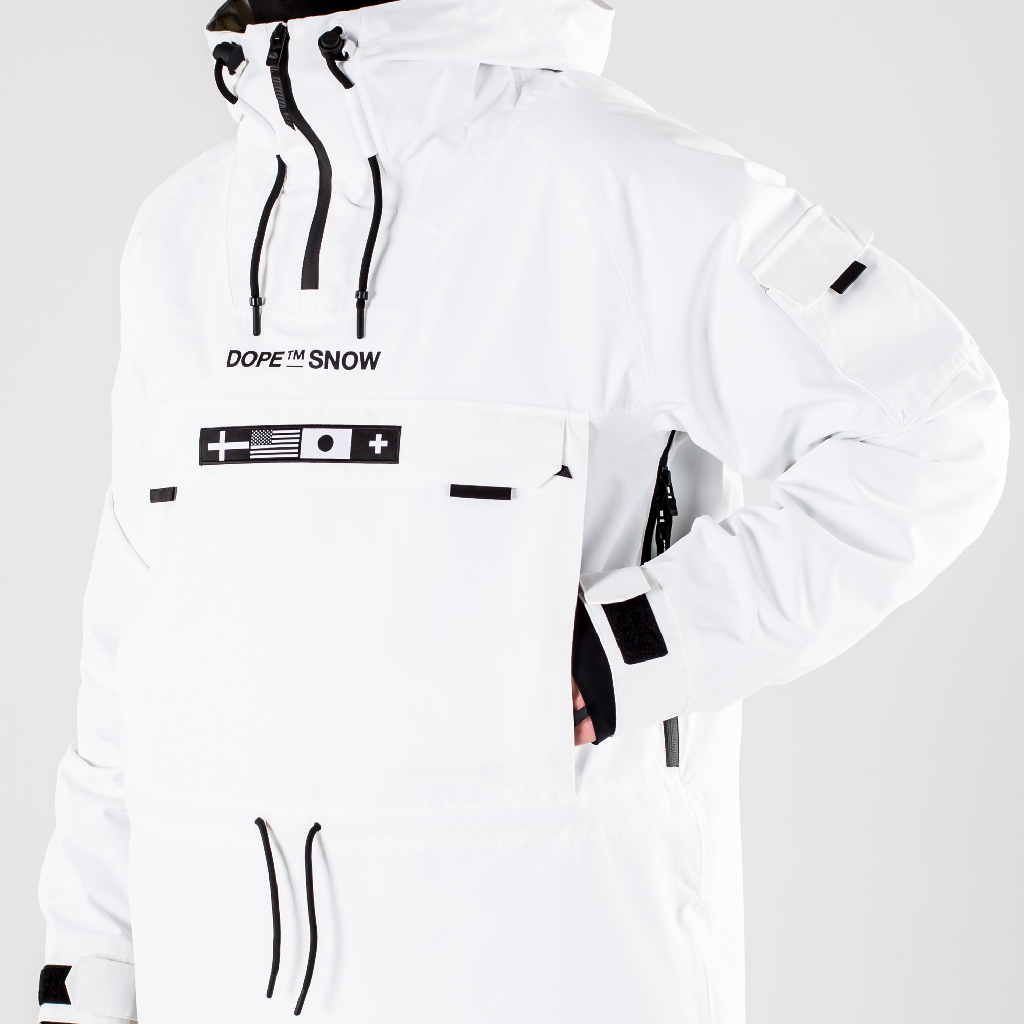 white dope snow jacket