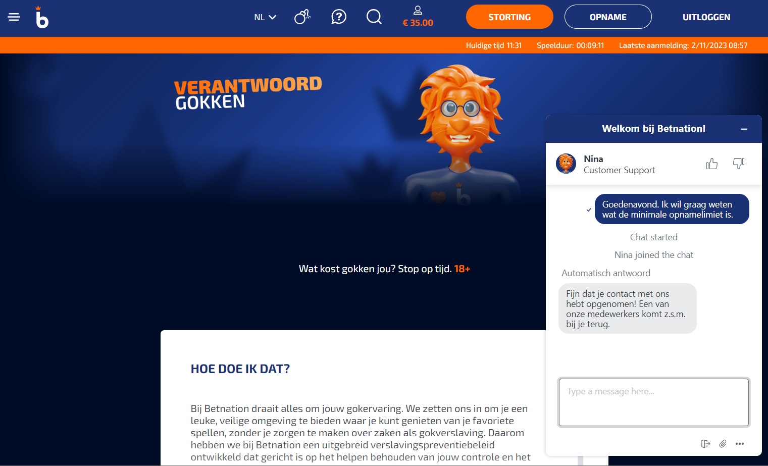 Betnation Casino Review Nederland 2024 | €100 Bonus en Spins
