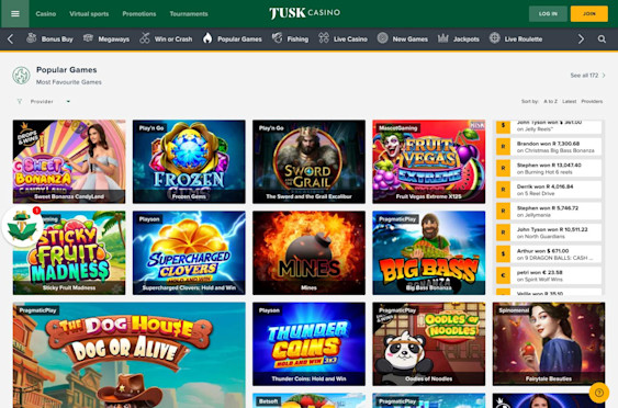 Tusk Casino screenshot 4