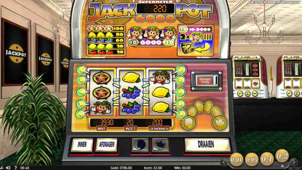 Gameplay Jackpot 6000