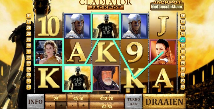 Winst Gladiator Jackpot
